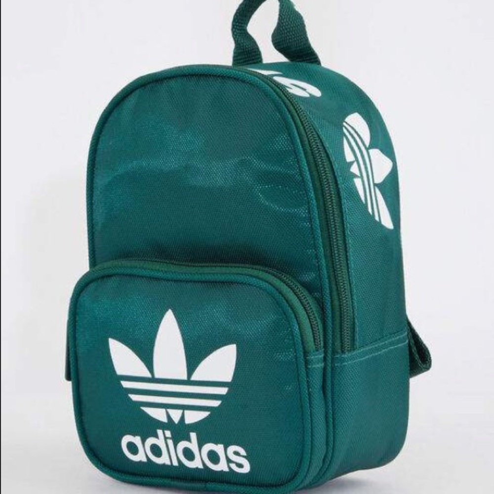 Adidas dark green mini backpack